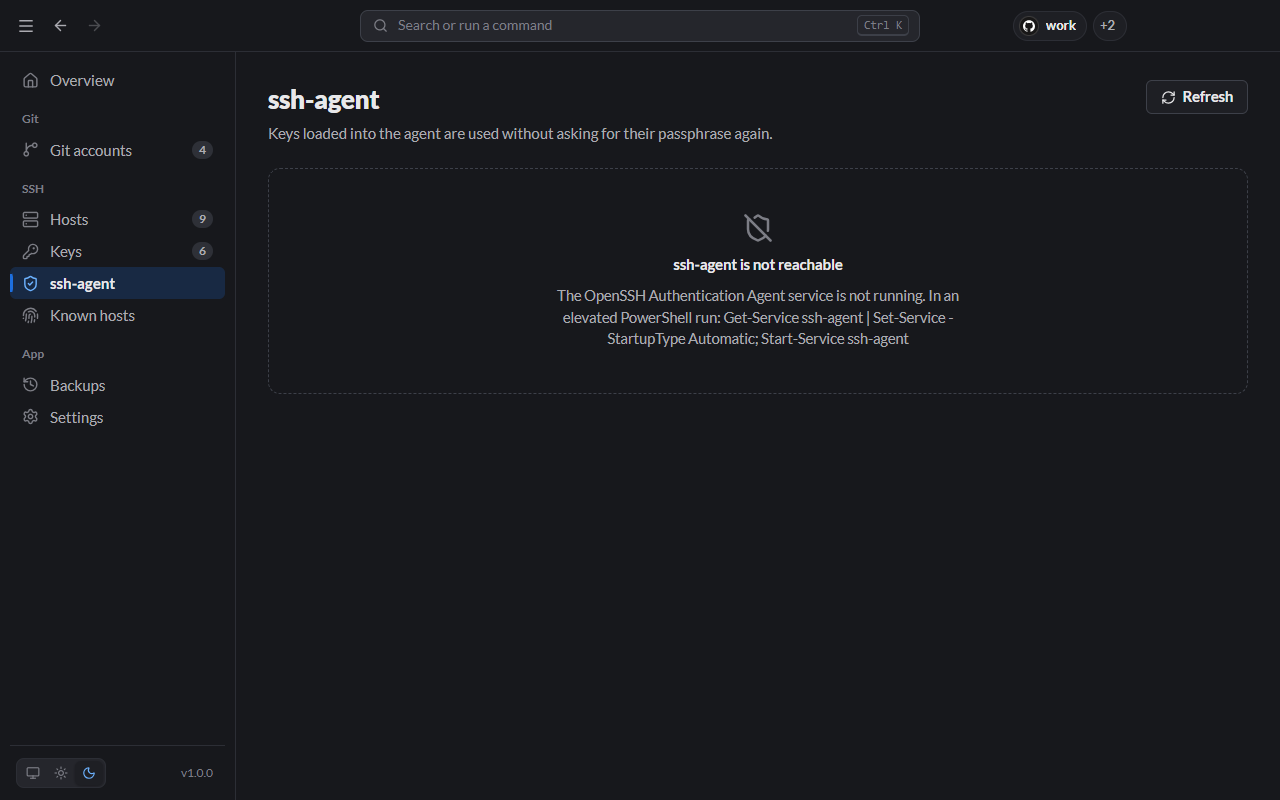 ssh-agent is not reachable